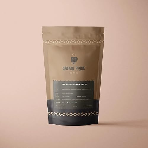 Safari Pride Coffee | Ethiopian Yirgacheffe Premium Single Origin Roast | Smooth Light Medium Roast with Bright Creamy Floral Notes | Gourmet