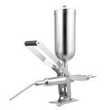 Donut-Filling Machine, 5L Manual Filling Machine Cream Jam Filling Machine, Stainless Steel Donut Churro Filler with 4 Anti-Drip Filling Nozzles