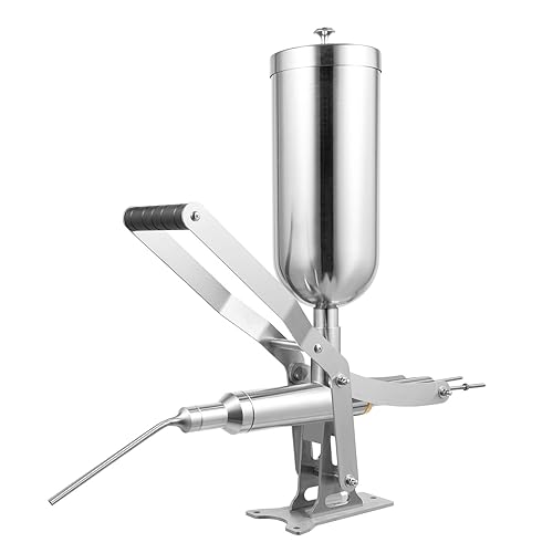 Donut-Filling Machine, 5L Manual Filling Machine Cream Jam Filling Machine, Stainless Steel Donut Churro Filler with 4 Anti-Drip Filling Nozzles