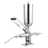 Donut-Filling Machine, 5L Manual Filling Machine Cream Jam Filling Machine, Stainless Steel Donut Churro Filler with 4 Anti-Drip Filling Nozzles