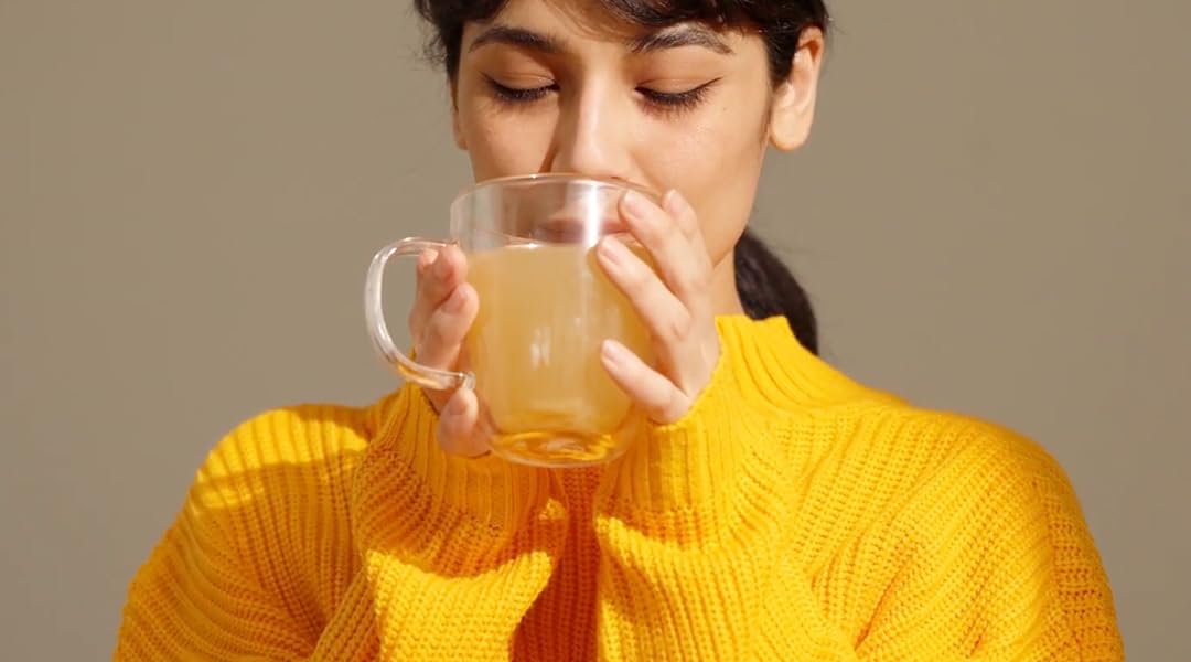 Ginger Bee Honey Tea Concentrate - Real Honey & Ginger Korean style Tea with Lemon | 19 Servings | Naturally Sweet, No Refined Sugar | Immune Support