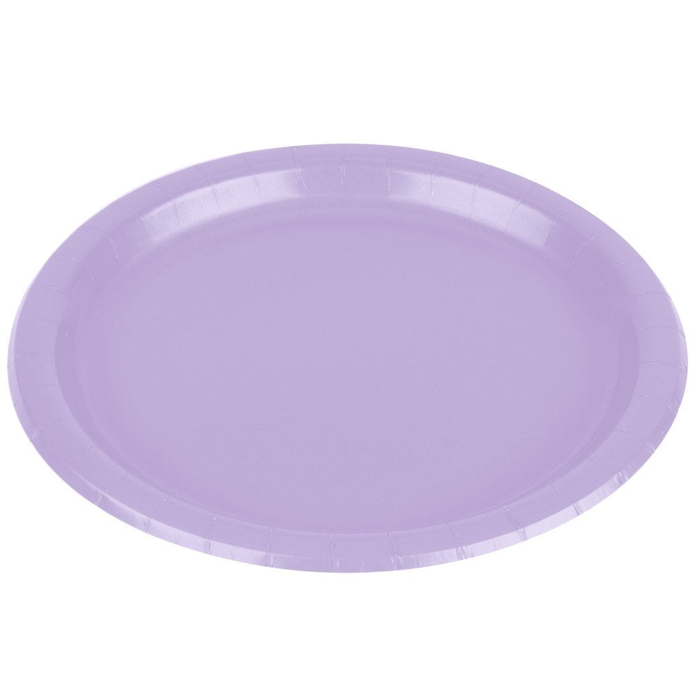 Lavender Round Paper Plates - 8.5" (Pack Of 20) - Perfect For Parties, Celebrations & Picnics