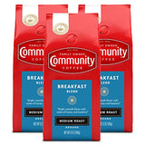 Community Coffee Breakfast Blend 36 Ounce, Medium Roast Ground Coffee, 12 Ounce (Pack of 3)