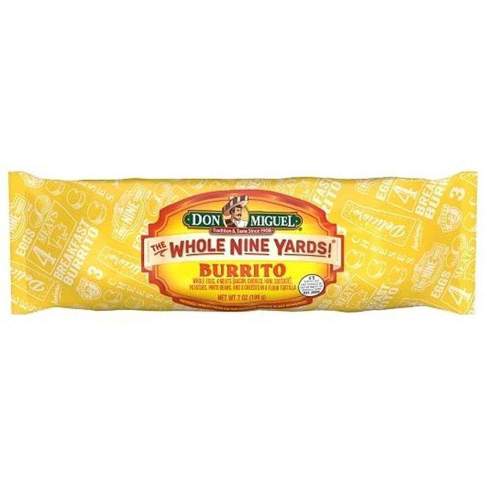 Don Miguel Whole 9 Yard Breakfast Burrito, 7 Ounce -- 12 per case.