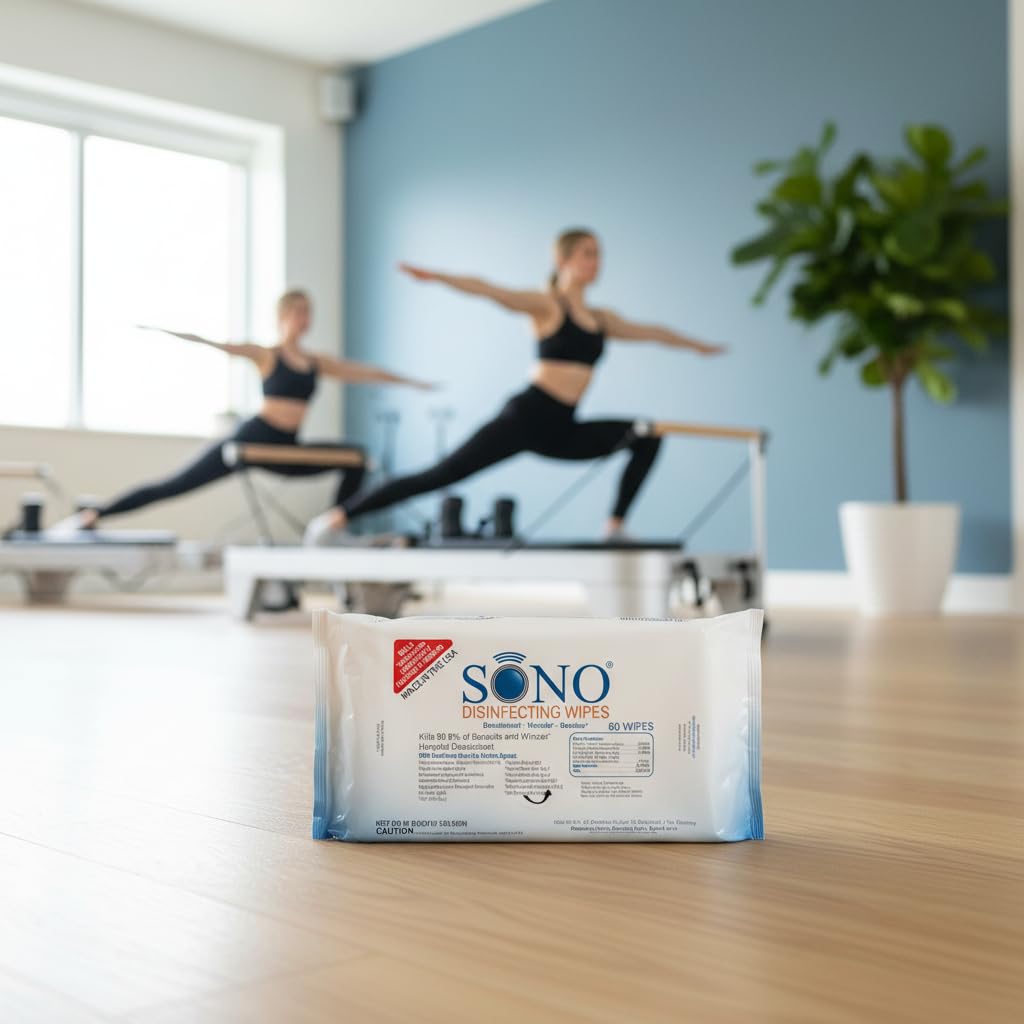 SONO Disinfecting Wipes - 160 Count (Pack of 2) + Sanitizer, Medical-Grade, Alcohol-Free, No Bleach, Gentle & Effective Multi-Surface Cleaning