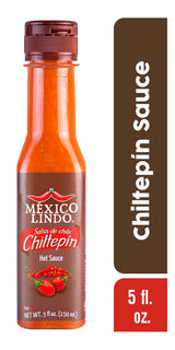 Mexico Lindo Chiltepin Hot Sauce | 14,200 Scoville Level | Traditional Spicy Flavor | 5 Fl Oz Bottles (Pack of 2)