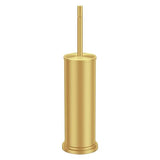 Gold Toilet Brush and Holder Set,304 Stainless Steel Toilet Brush for Bathroom with Long Handle, Heavy Duty Brass Toilet Bowl Brush,Removable Inner