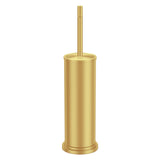 Gold Toilet Brush and Holder Set,304 Stainless Steel Toilet Brush for Bathroom with Long Handle, Heavy Duty Brass Toilet Bowl Brush,Removable Inner
