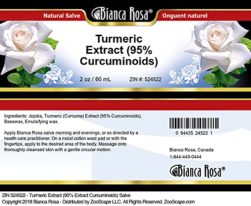 Bianca Rosa Turmeric Extract (95% Curcuminoids) Salve (2 oz, ZIN: 524522) - 3 Pack