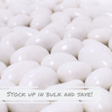 White Jordan Almonds by Its Delish, 10 LBS Bulk | Sugared Almond Nut with Sweet Hard Candy Coating - Bulk Wedding Favors, Bridal and Baby Showers