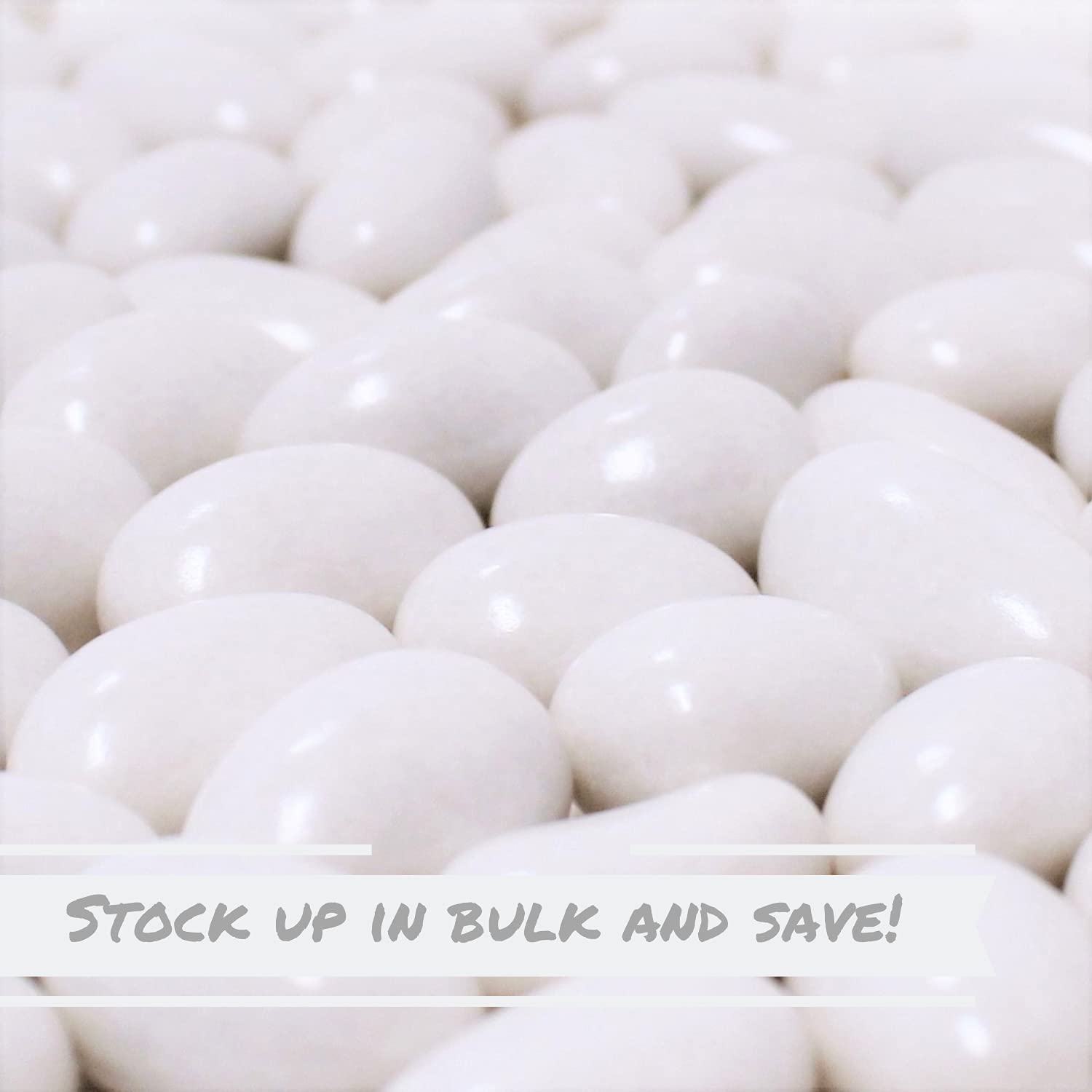 White Jordan Almonds by Its Delish, 10 LBS Bulk | Sugared Almond Nut with Sweet Hard Candy Coating - Bulk Wedding Favors, Bridal and Baby Showers