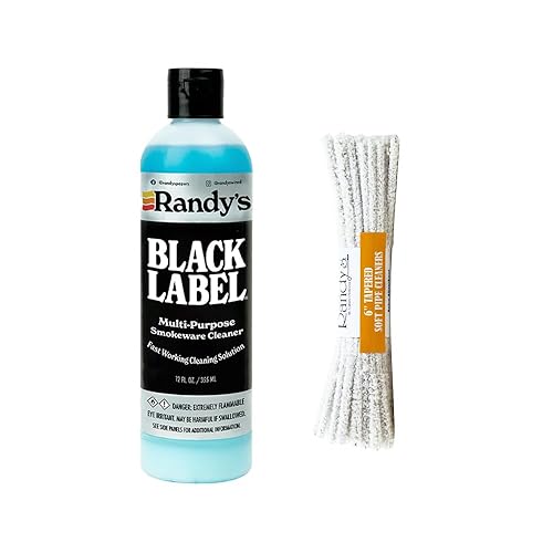 Randy's Black Label Cleaner with 24 Soft Tapered Cleaners - All-in-One Cleaning Kit for Glassware, Glasstops, Ceramic, Metal, and Hard-to-Reach Areas
