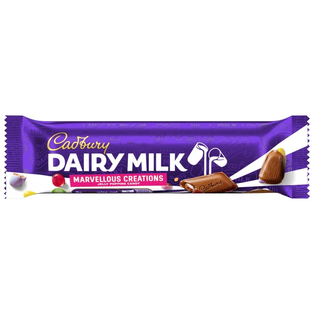 Cadbury Dairy Milk Marvellous Creations Jelly Popping Candy Bar 47 g (Pack of 24)