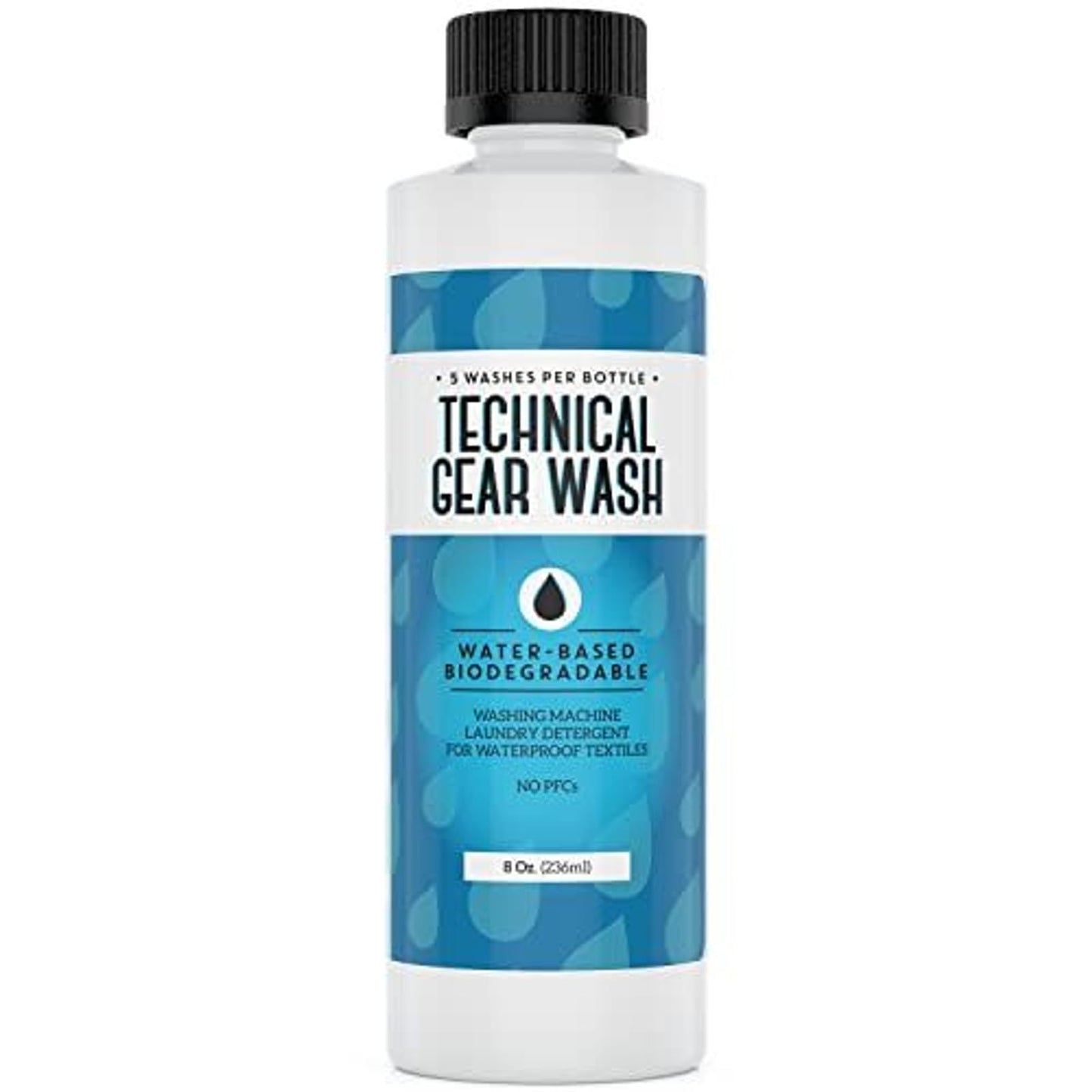 [5 Loads] Technical Gear Wash Performance Detergent for Renewed Clothing Appearance - Concentrated & Safe Jacket Detergent to Maintain DWR Gear