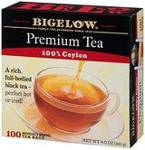 Bigelow 100 Count Premium Blend Black Tea (Case of 10), Contains 1,000 Total Individually Wrapped Tea Bags, Full Caffeine