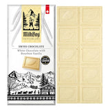 Milkboy Swiss Chocolates White Chocolate Bars - Gourmet Bourbon Vanilla Chocolate Bars - Made with Pure Natural Vanilla - White Premium - Gluten Free