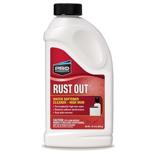 Pro Products Rust Out Water Softener Cleaner - Removes Rust Buildup -- Maintains Softener Performance - Removes Iron - Enhances Softener Performance