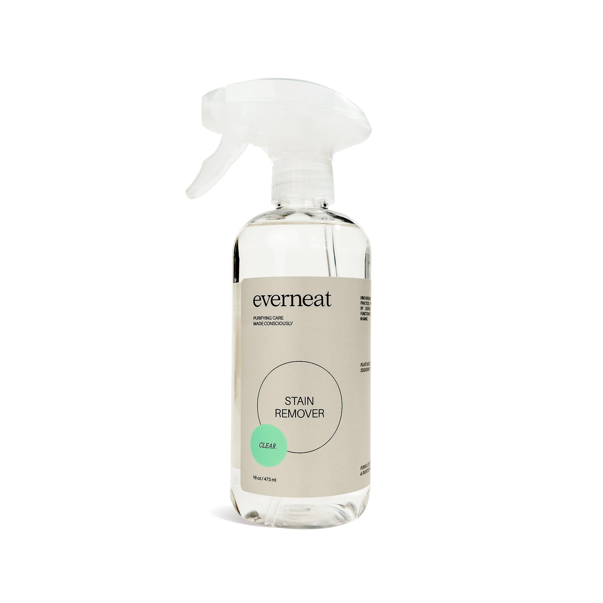 Everneat Enzyme Laundry Stain Remover Spray | Skin-Safe Fabric, Upholstery, Carpet Spot Cleaner | 4 oz Concentrate + Just Add Water (16oz Spray