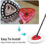 Spin Mop Replacement Head,Microfiber Mop Head Refills Easy Cleaning Mop Head, Pack of 3