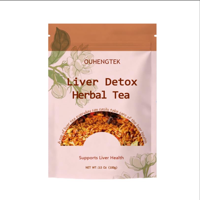 Organic Herbal Tea: Milk Thistle Dandelion Chrysanthemum & Goji Blend, 8 Natural Ingredients for Daily Wellness, Caffeine-Free, Loose Leaf Tea