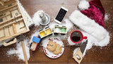 Barnie's Coffee Santa's White Christmas Single Serve Coffee Pods with Coconut, Vanilla, and Caramel Flavors, Medium Roast Arabica Coffee Beans