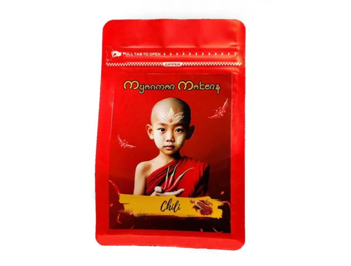 MyanmarMakers Organic 100% Natural Dried Chili & Red Chili Crushed - Burmese Dried Chili (150g, Red Chili Crushed)