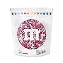 M&M’S WORLD Baby Girl Milk Chocolate Candy, 5lbs of Pink, Dark Pink & White Bulk M&M'S with It's A Girl Themed Icons for Baby Showers & Gender Reveal
