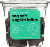 Nassau Candy, Candy Toffee Dark Chocolate Sea Salt, 13.5 Ounce