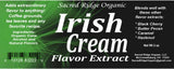 Irish Cream Flavor Extract Organic 2 oz - Irish Cream Flavoring Water Soluble, Sugar Free Coffee Flavor Drops for Baking, Drinks, Ice Cream, Food