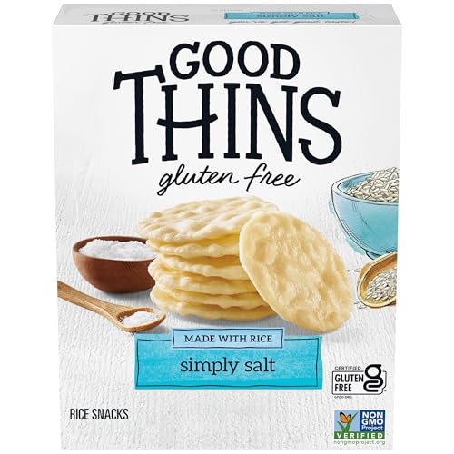 Good Thins, Simply Salt Rice Snacks Crackers, Snack Crackers, 3.5 Ounce