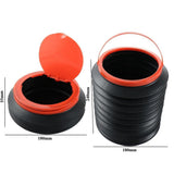 Collapsible Bucket with Lid for Car, Plastic Bucket for Sand or Beach, Portable Water Bucket for Cleaning, Fishing Water Pail