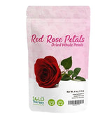 Red Rose Petals 4 oz. , Dried Rose Petals , Rose Tea, Pétalos de Rosas Rojas, Cosmetics , Food Grade, Food Decorating , Product From Egypt, Packaged