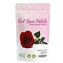 Red Rose Petals 4 oz. , Dried Rose Petals , Rose Tea, Pétalos de Rosas Rojas, Cosmetics , Food Grade, Food Decorating , Product From Egypt, Packaged