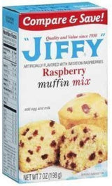 Jiffy, Raspberry Muffin Mix, 7oz Box (Pack of 6)