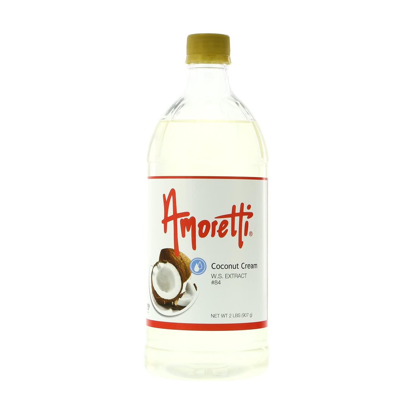 Amoretti - Coconut Cream Extract Water Soluble 2 oz - Highly Concentrated & Perfect For Pastry, Savory, Brewing, and more, Preservative Free, Vegan
