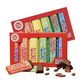 Tony’s Chocolonely Rainbow Chocolate Candy Bar Variety Pack, Belgian Dark & Milk Chocolate With Sea Salt, Caramel, Almond, Hazelnut, & Nougat, Made