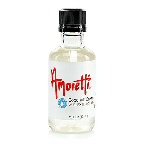 Amoretti - Coconut Cream Extract Water Soluble 2 oz - Highly Concentrated & Perfect For Pastry, Savory, Brewing, and more, Preservative Free, Vegan