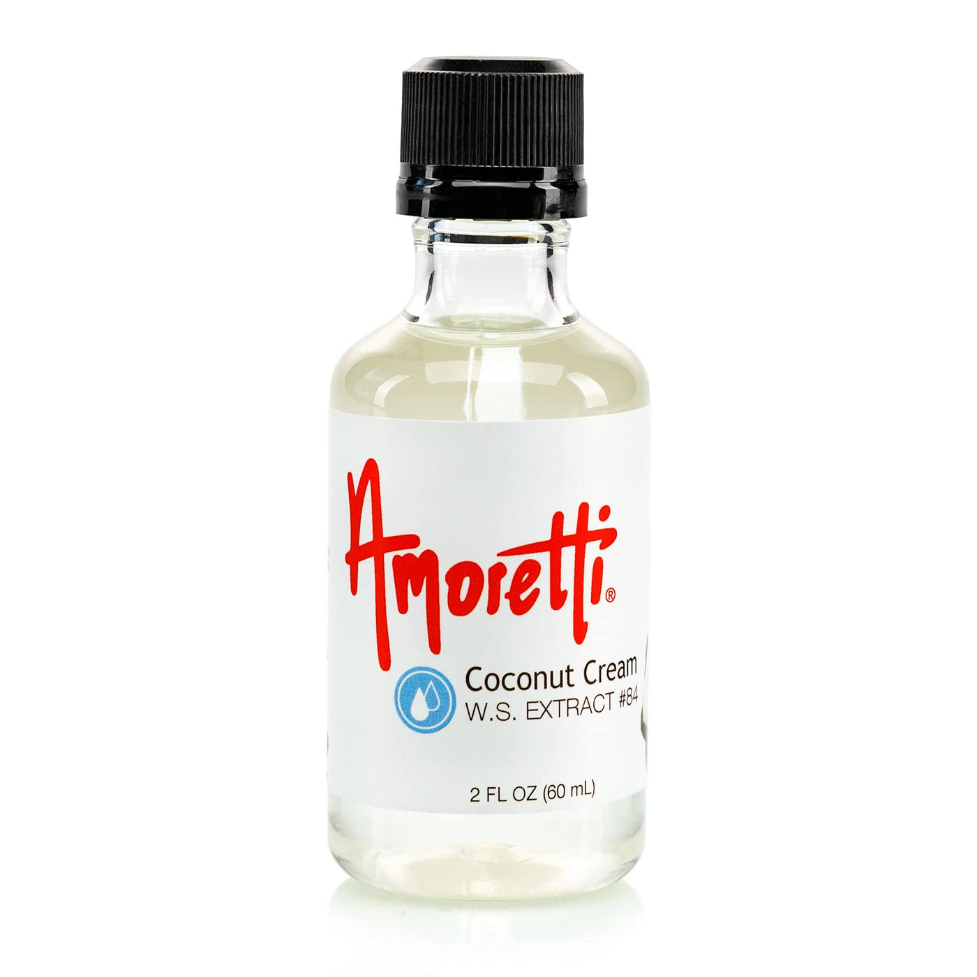 Amoretti - Coconut Cream Extract Water Soluble 2 oz - Highly Concentrated & Perfect For Pastry, Savory, Brewing, and more, Preservative Free, Vegan