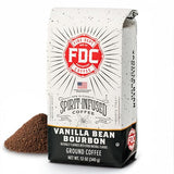 Fire Department Coffee - Vanilla Bourbon Coffee - Gives Back to Firefighters - Vanilla Bean Bourbon Infused - Ground Medium Roast - Non-Alcoholic