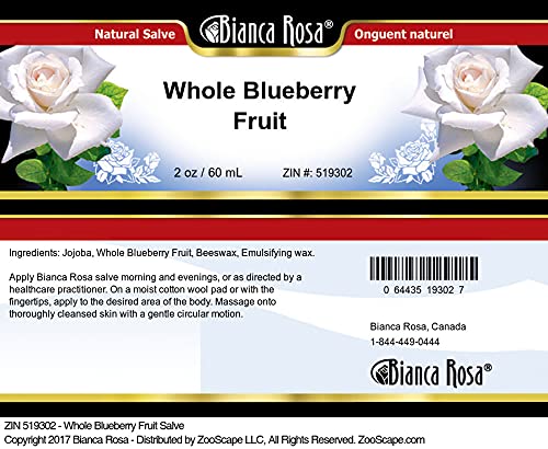 Bianca Rosa Whole Blueberry Fruit Salve (2 oz, ZIN: 519302) - 2 Pack