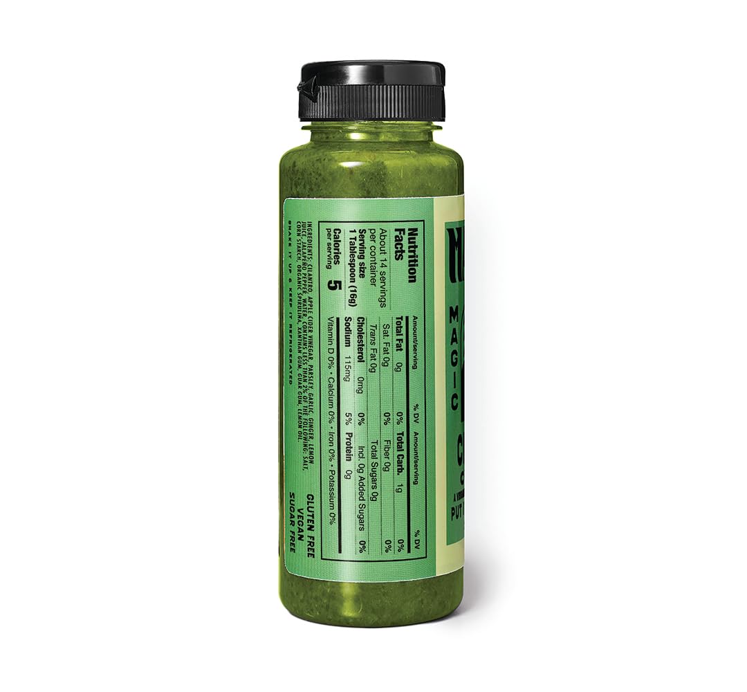 MAAZAH Cilantro Chutney - Premium Sauce/Condiment/Dressing/Marinade, Herby & Vibrant, Add Flavor in a Flash, Good on Everything, Sugar Free, Gluten