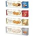 El Almendro Nougat Sheets Almond Turrón Thins, Thin Crunchy Almond Candy, 48 Individually Wrapped Pieces, 4 Assorted Flavors (Coconut & Milk