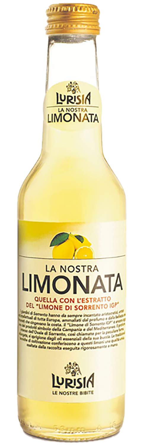 Lurisia La Nostra Limonata, Carbonated Lemon Beverage - 9.3 oz (24 Glass Bottles)