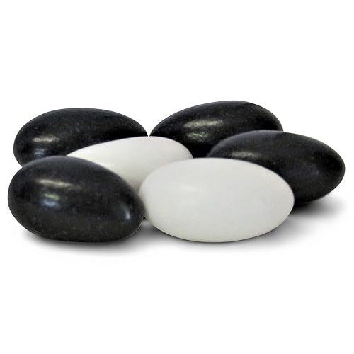 Black Tie Tuxedo Black & White Jordan Almonds by Its Delish, 2 LBS Bulk | Sweet Hard Candy Coating - Perfect for Wedding Favors, Bridal and Baby