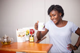 AfroTea Prekese Aidan Fruit Tea With Lemon & Ginger Infusion 20 Corn Fiber Bags Originally From Ghana