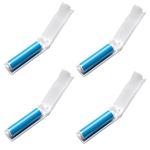 LJJCSFF 4pcs Pet Hair Remover Roller Reusable Sticky Lint Roller for Clothes Reusable Lint Roller for Pet Hair Washable Lint Remover for Clothes