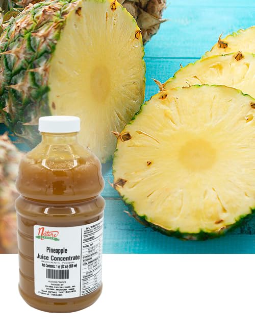Nature Blessed 100% Pure Pineapple Fruit Juice Concentrate - 1 Quart (1/32 fl oz bottle), Applications: Wine Making, Brewing, Disitilling, Cider