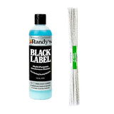 Randy's Black Label Cleaner with 10” Tapered Bristle Pipe Cleaners - All-in-One Cleaning Kit for Glassware, Glasstops, Ceramic, Metal