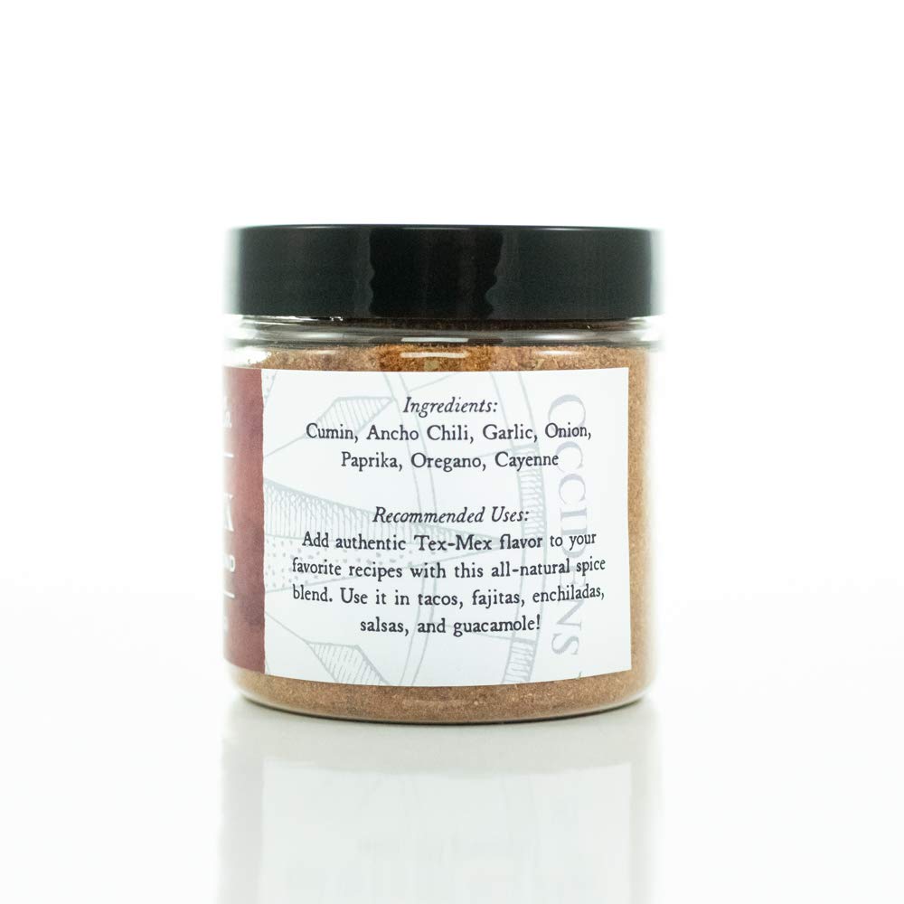 Siren Spice Tex-Mex Seasoning - Seasoning Blend of Cumin, Ancho Chili, Garlic, Onion, Paprika, Oregano, Cayenne. Handcrafted Spice Blends - USA Made
