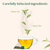 VAHDAM, Decaf Himalayan Green Tea Bags (100 Pyramid Tea Bags) Caffeine Free, Gluten Free | High Grown Decaf Green Tea | Resealable Ziplock Pouch |